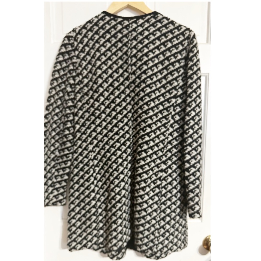 Talbots Geometric Pattern Wool Knit Cardigan Dust… - image 3